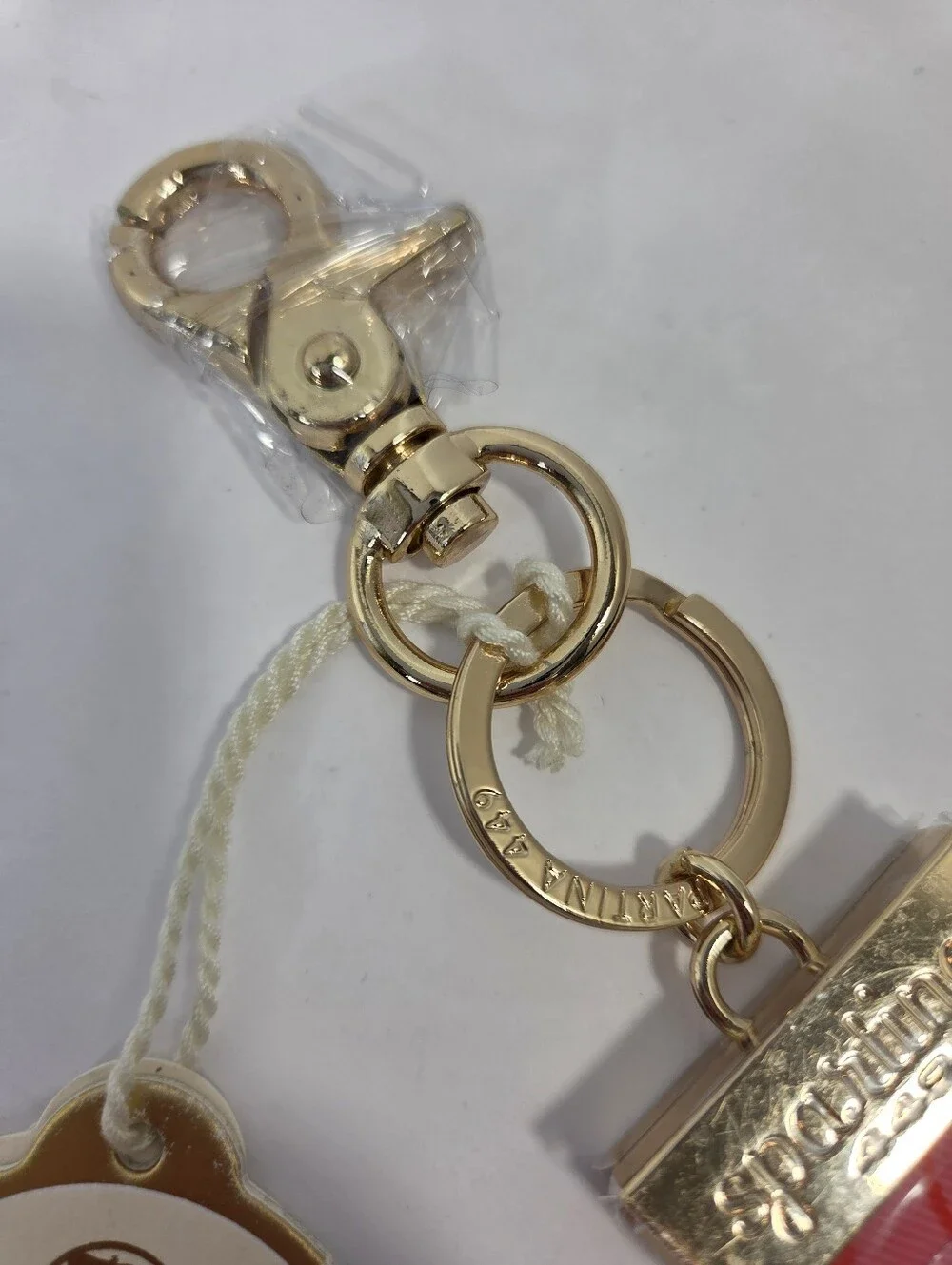 Spartina 449 Grab N Go Keychain Bag Charm Queenie Quilted Floral NEW